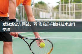 羽毛球反手挑球技术动作要领